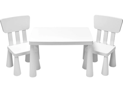 Costway 3-Pc Multifunction Activity Kids Play Table & Chair Set 85423196 New
