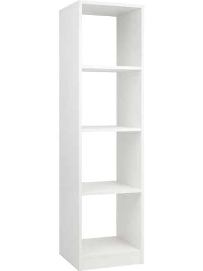 Costway 5-Tier 4-Cube Narrow Bookshelf 72538914 New