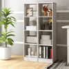 5 Tiers 4-Cube Narrow Bookshelf with 4 Anti-Tipping Kits-White - Gallery View 1 of 11