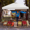 10 x 10 Feet Foldable Outdoor Instant Pop-up Canopy with Carry Bag-White - Gallery View 1 of 10