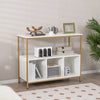 Modern Kitchen Buffet Sideboard with 3 Compartments-White - Gallery View 1 of 11