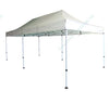Pop-up patio folding canopy tent in white, 10 x 20 feet, with heavy-duty frame and UPF 50+ sun protection for outdoor.