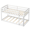 Costway Twin Size Bunk Bed With Integrated Ladder High Guardrails New