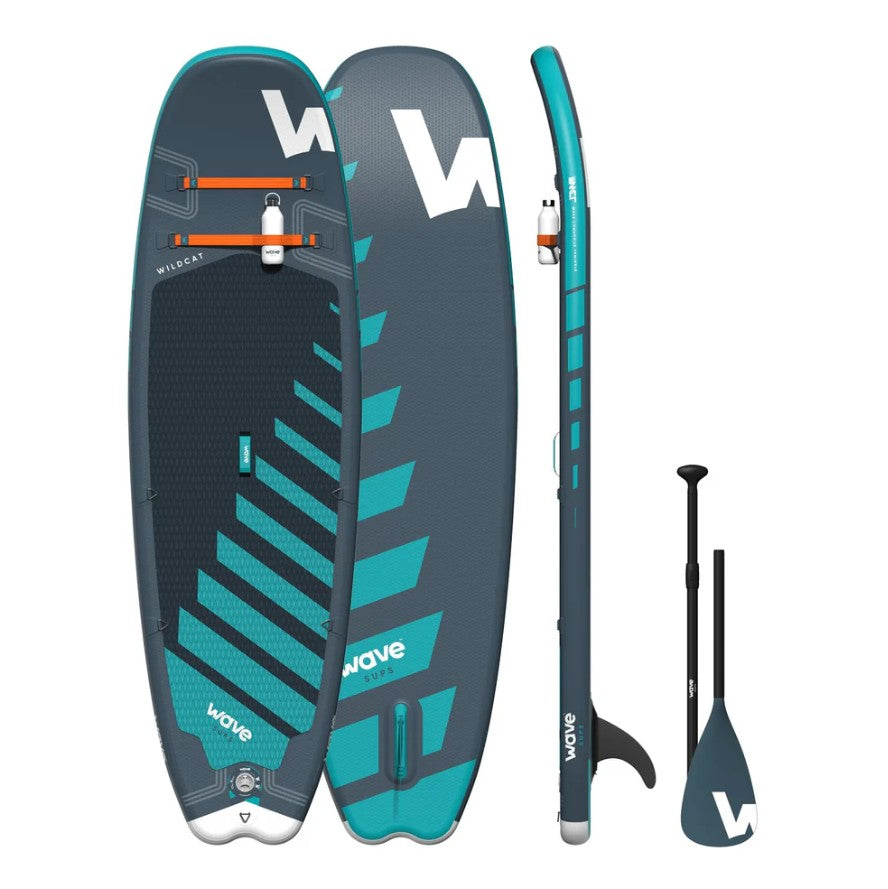 Wave Wildcat 8'6" Inflatable Paddle Board Compact iSUP for Surf and Youth Riders New