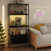 Wine Organizer with Power Outlet and Bottle Holders-Gray - Gallery View 1 of 12