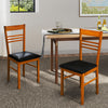 Wood Dining Chairs Set of 2 with Rubber Wood Frame-Walnut - Gallery View 1 of 9