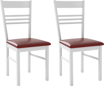 Costway Wood Dining Chairs Set of 2 Rubber Wood Frame 29895646 New
