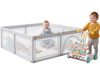 Wooden Baby Walker and Large Infant Playpen Bundle