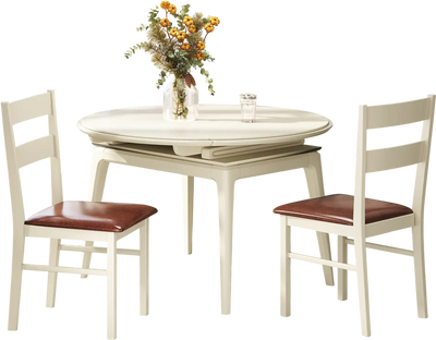 Costway Set of 2 Wooden Dining Chairs PU Leather Upholstered Armless Kitchen White 845923176 New