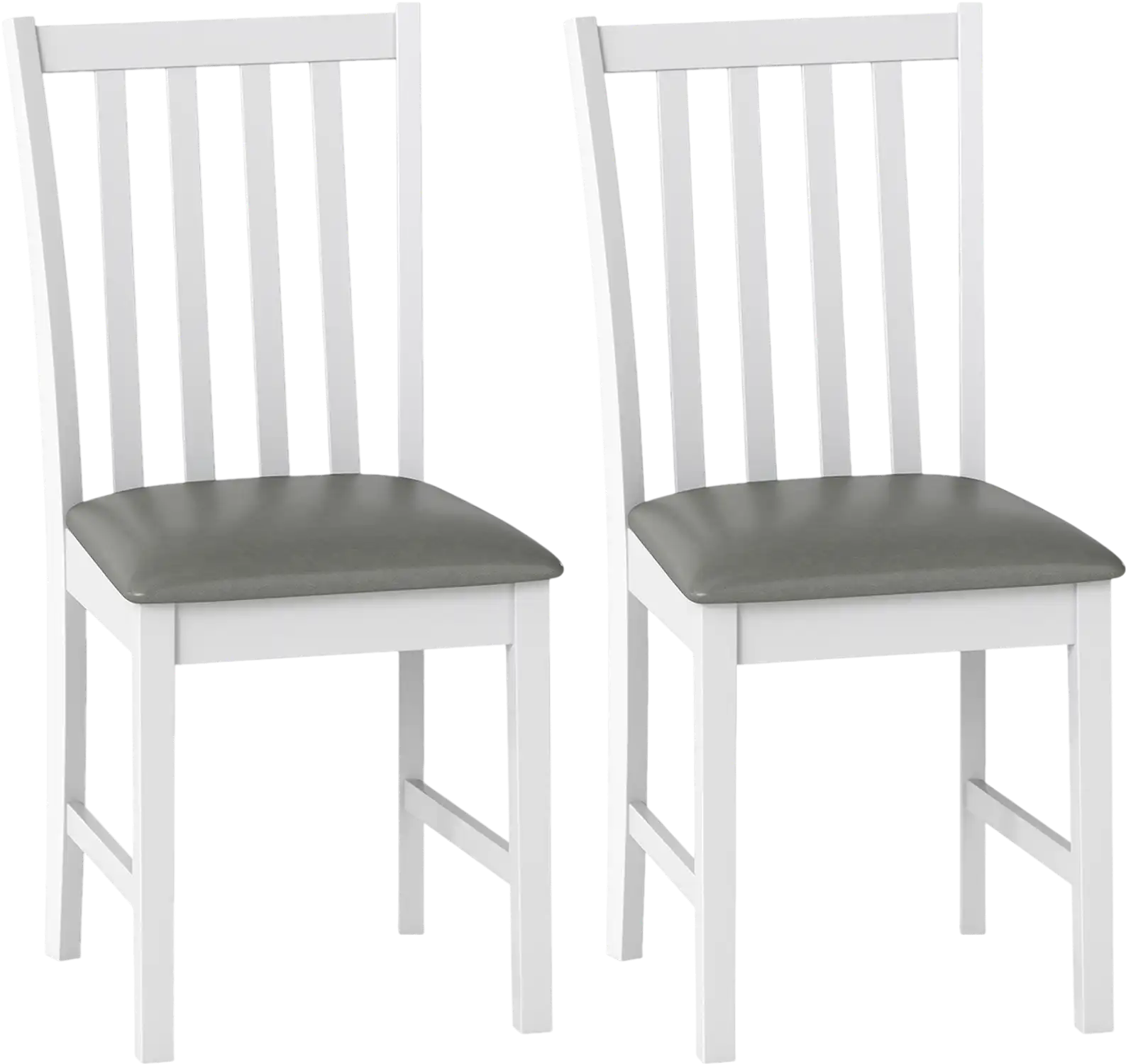 Costway Wooden Dining Chairs Set of 2 Rubber Wood Padded Seat 33450167 New
