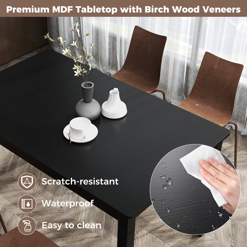 Costway Wooden Dining Table 48-Inch Rectangular for 4 People New