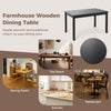 Costway Wooden Dining Table 48-Inch Rectangular for 4 People New