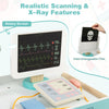 Wooden doctor playset featuring a rotary screen, realistic scanning, and interchangeable film for imaginative role-play.