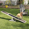 Wooden Dog Agility Seesaw Dog Outdoor Run Game Toy for Obstacle Courses-White - Gallery View 1 of 10