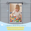 Under-bed play area with spacious door access, perfect for kids' toys and imaginative play under the Wooden Low Kids.