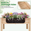 Wooden Raised Garden Bed with Legs Elevated Planter Box with Drainage Holes - Gallery View 10 of 12
