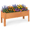 Wooden Raised Garden Bed with Legs Elevated Planter Box with Drainage Holes-Orange - Gallery View 1 of 1