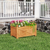 Wooden raised garden bed crafted from solid fir wood, featuring a smooth finish and a charming design, perfect for.