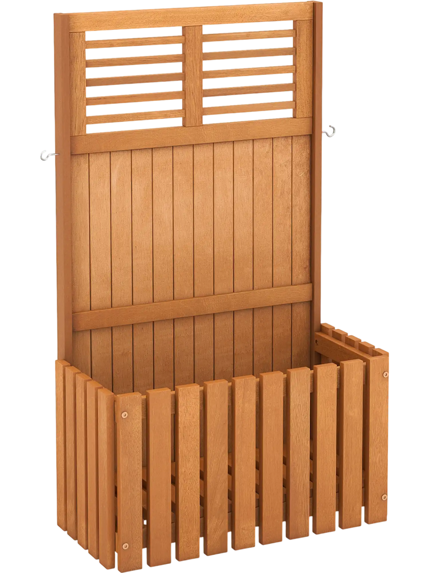 Costway Wooden Raised Garden Bed Privacy Screen 69235487 New