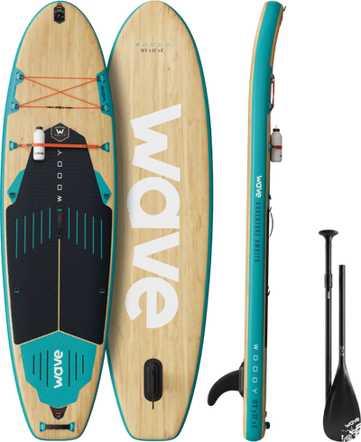 Wave Woody 3.0 Inflatable Paddle Board SUP 10'9