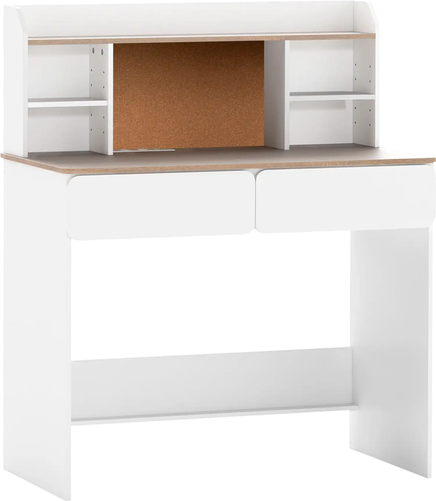 Costway Kids Writing Table Desk w/ Cork Bulletin Board Charging Station Adjustable Shelves 72775805 New