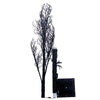 Vickerman Halloween Twig Tree 6' Black Pre-lit with Purple/Orange LED Lights New