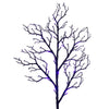 Vickerman Halloween Twig Tree 6' Black Pre-lit with Purple/Orange LED Lights New