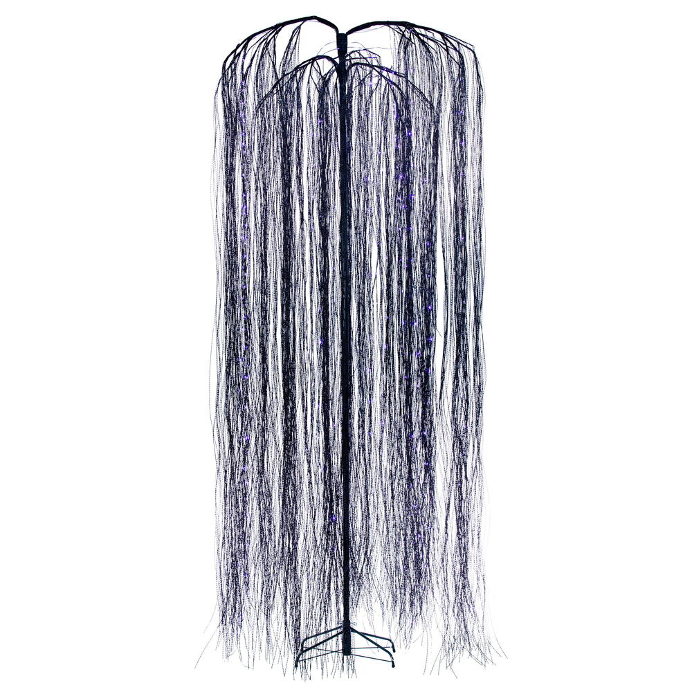 Vickerman Halloween Willow Twig Tree 10' with 374 Purple/Orange LED Lights New