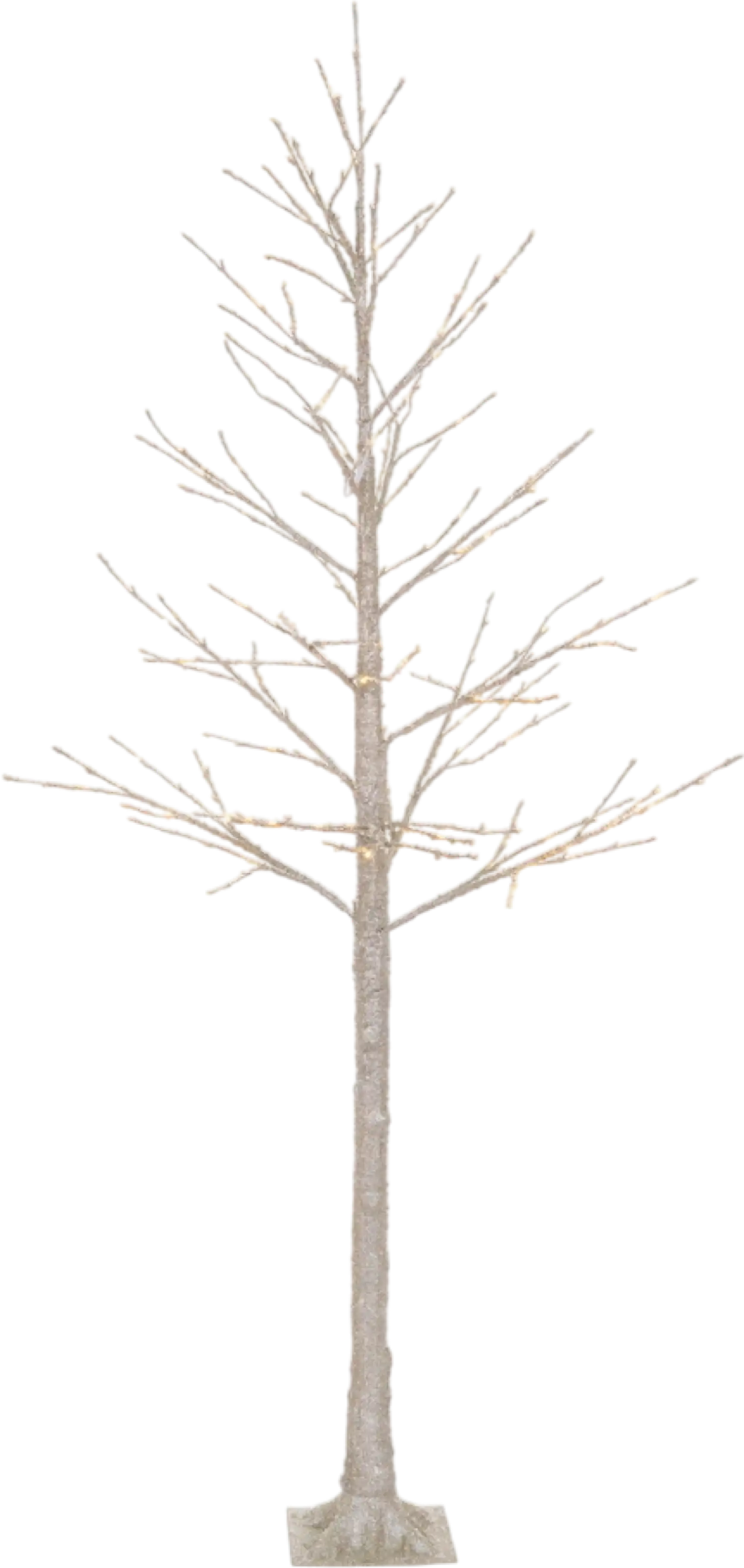 Vickerman Champagne Icy Twig Tree 8' LED Outdoor 240 Warm White LED Lights New