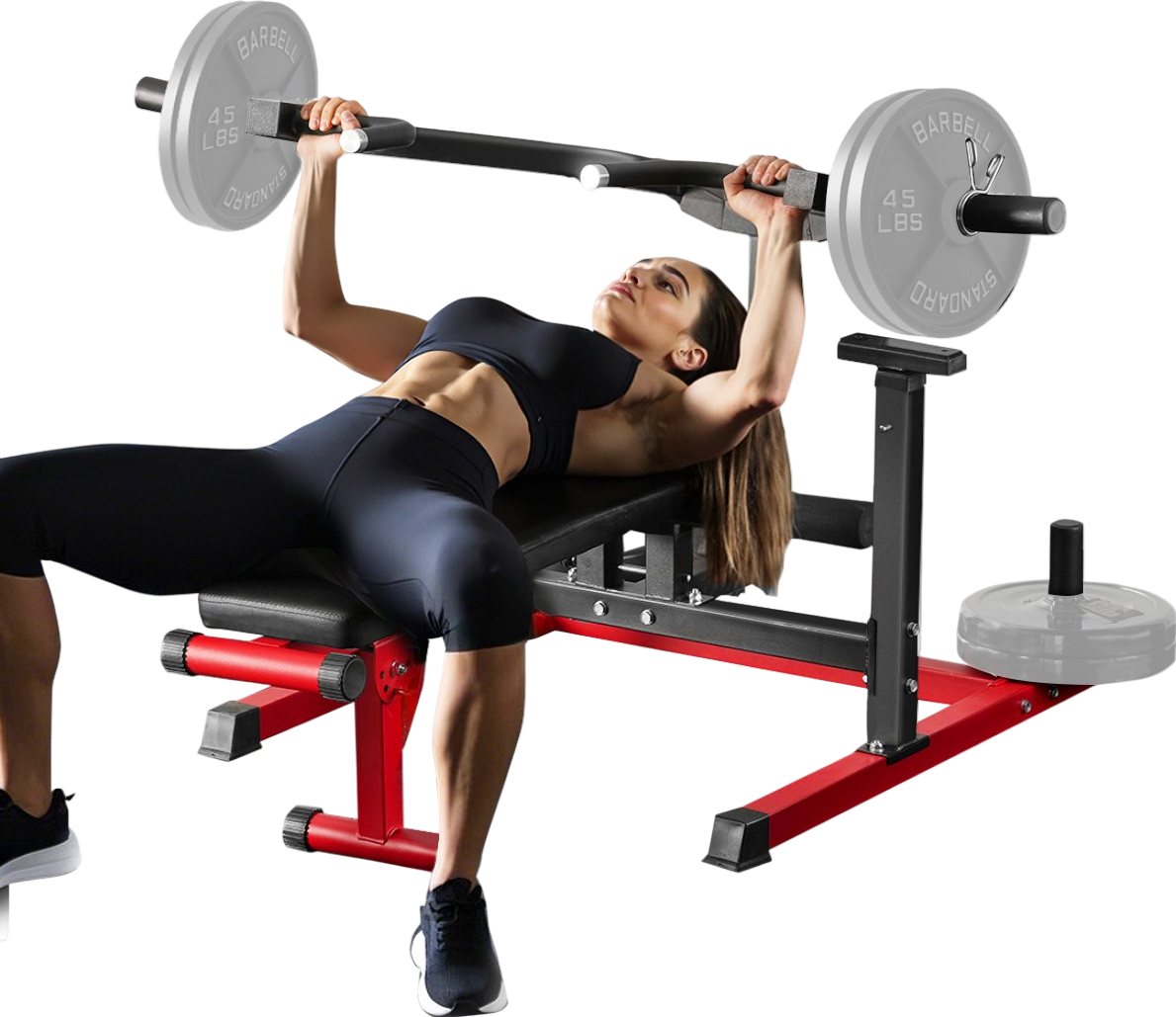 Vevor Chest Press Machine 450 Lbs Capacity Adjustable Flat Incline Bench for Home Gym New