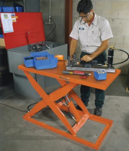 Presto Lifts Scissor Lift Table 24" x 48" Hydraulic Power 2000 Lb Capacity 43.25" Lift Height XL36-20 New