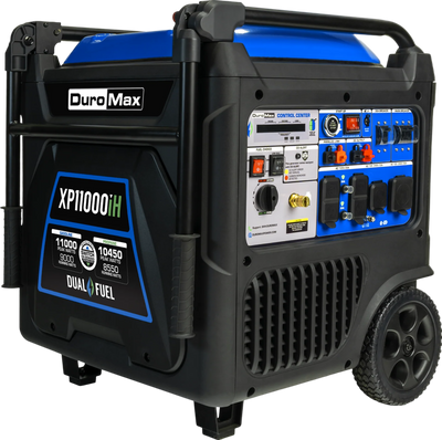 DuroMax XP11000iH 9000W/11000W Dual Fuel Generator Gas Propane Remote Start Inverter CO Alert New