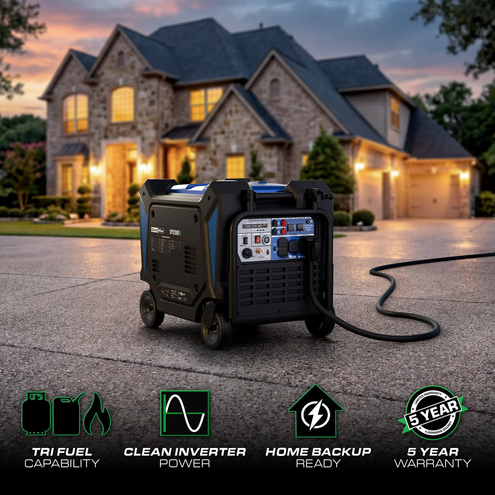 Duromax XP13500iHT 10500W/13500W Generator Tri Fuel Gas Propane Natural Gas Inverter 50A Low THD CO Alert Remote Start New