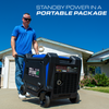 DuroMax 13,500 Watt Portable Tri Fuel Inverter Generator - Quiet, Low THD