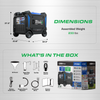 DuroMax 13,500 Watt Portable Dual Fuel Inverter Generator - Quiet, Low THD