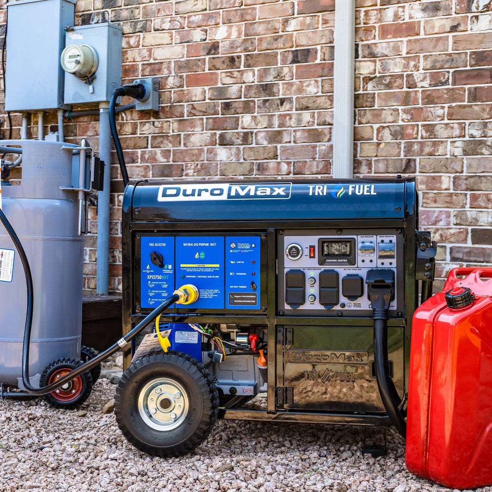 DuroMax 13,750 Watt Tri Fuel Portable HXT Generator w/ CO Alert