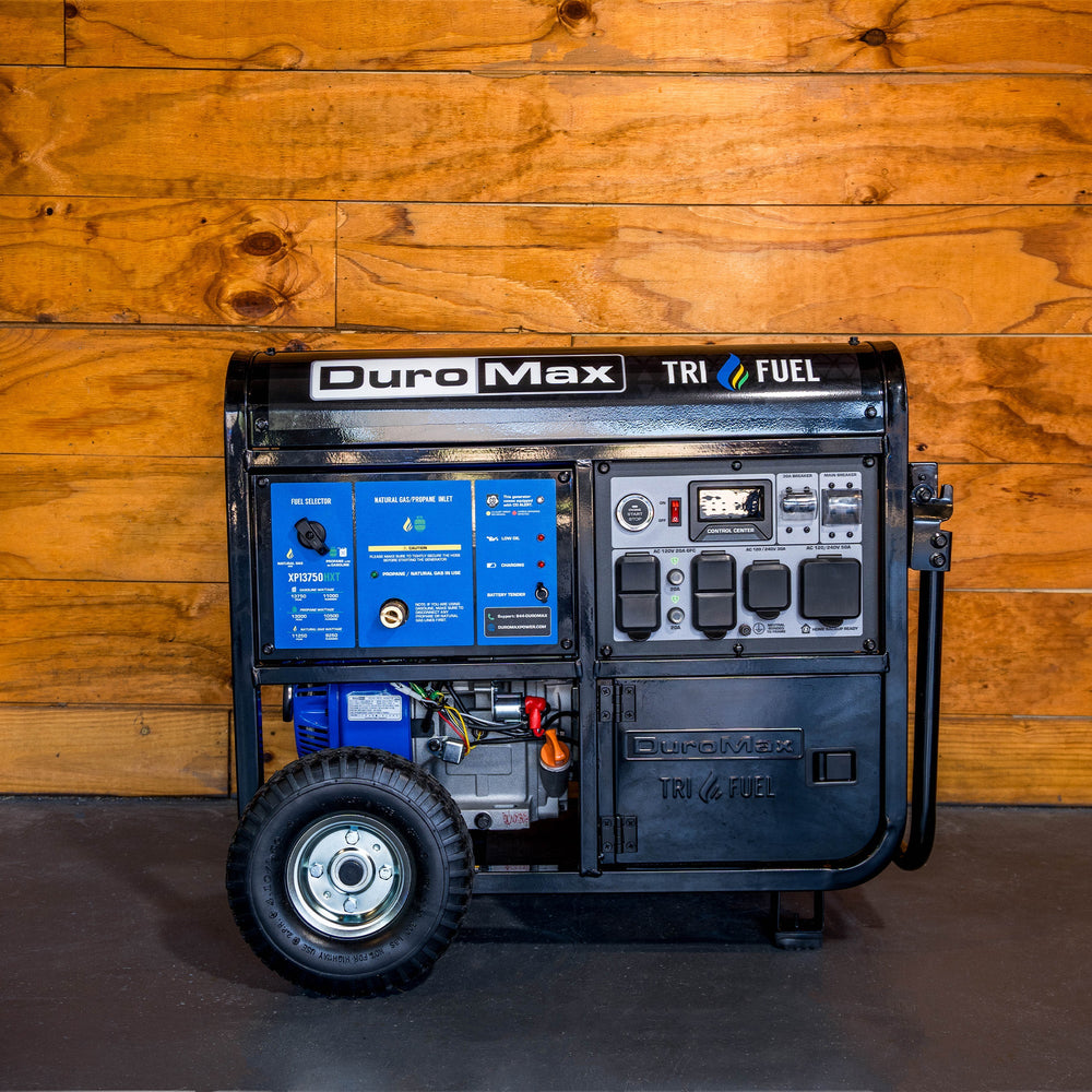 DuroMax 13,750 Watt Tri Fuel Portable HXT Generator w/ CO Alert