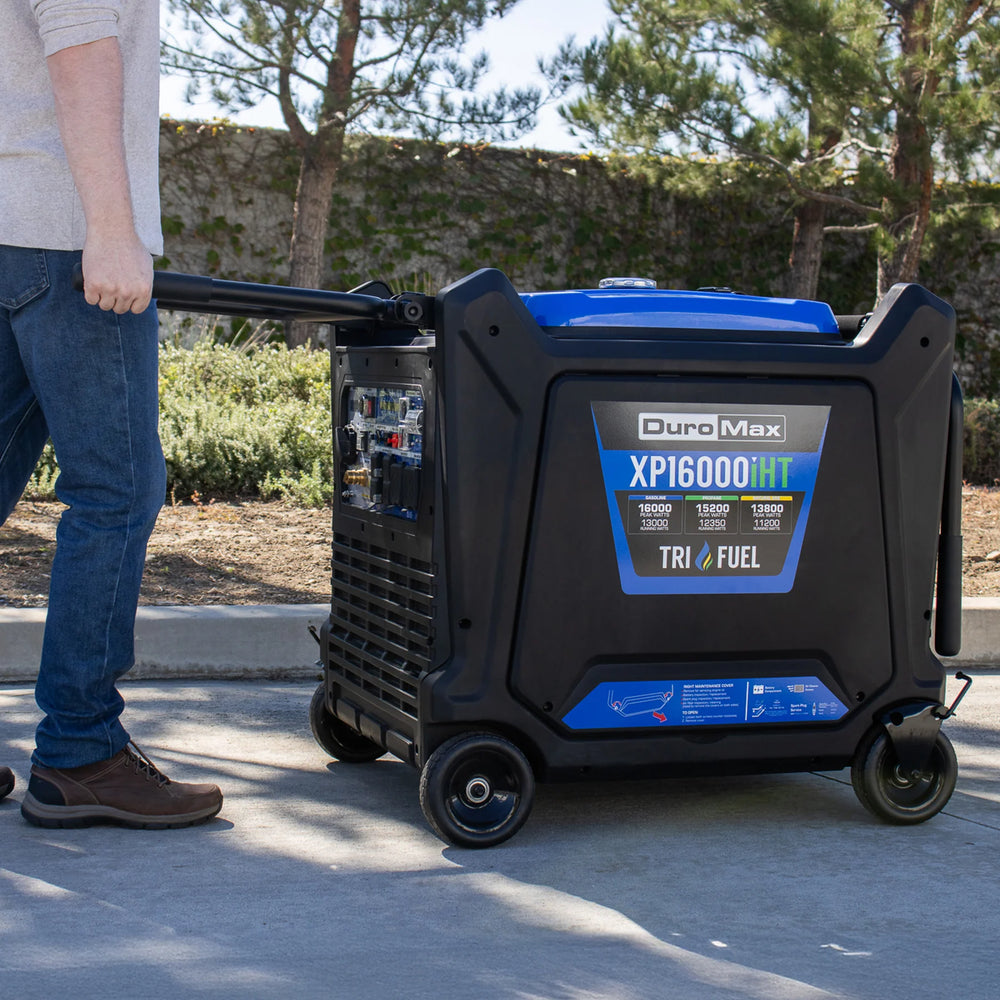 DuroMax XP16000iHT 13000W/16000W Tri Fuel Generator Gasoline Propane Natural Gas Electric Start Inverter CO Alert New