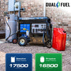 DuroMax 17,500 Watt Dual Fuel Portable HX Generator w/ CO Alert