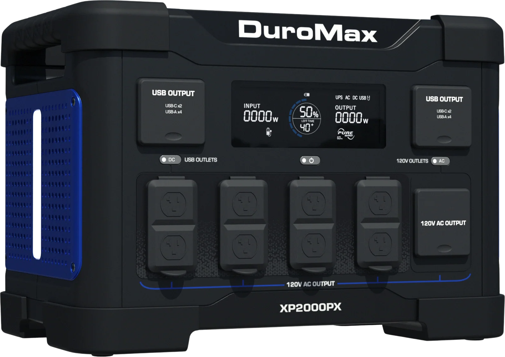 DuroMax XP2000PX 1843Wh/2000W Portable Power Station 30A LiFePO4 Battery Backup New