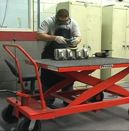 Presto Lifts Scissor Lift Table 24" x 48" Manual Foot Pump 1000 Lb Capacity 45" Lift Height XP36-10 New