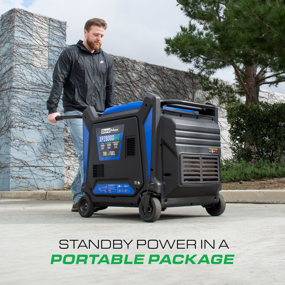 DuroMax 28,000 Watt Tri Fuel Portable Inverter Generator w/ CO Alert