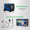 DuroMax XP7000iHT 5500W/7000W Tri Fuel Generator Gas Propane NG Remote Start Inverter CO Alert New