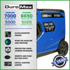 DuroMax XP7000iH 5500W/7000W Dual Fuel Generator Gas Propane Remote Start Inverter CO Alert New