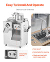 Vevor Commercial Meat Grinder 1100W Electric 14 Lbs/Min 0.12" Cutting Slicer & Sausage Stuffer New