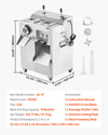 Vevor Commercial Meat Grinder 1100W Electric 14 Lbs/Min 0.12" Cutting Slicer & Sausage Stuffer New