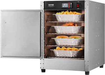 Vevor Commercial Hot Box 4-Tier Food Warmer 850W with Water Tray New