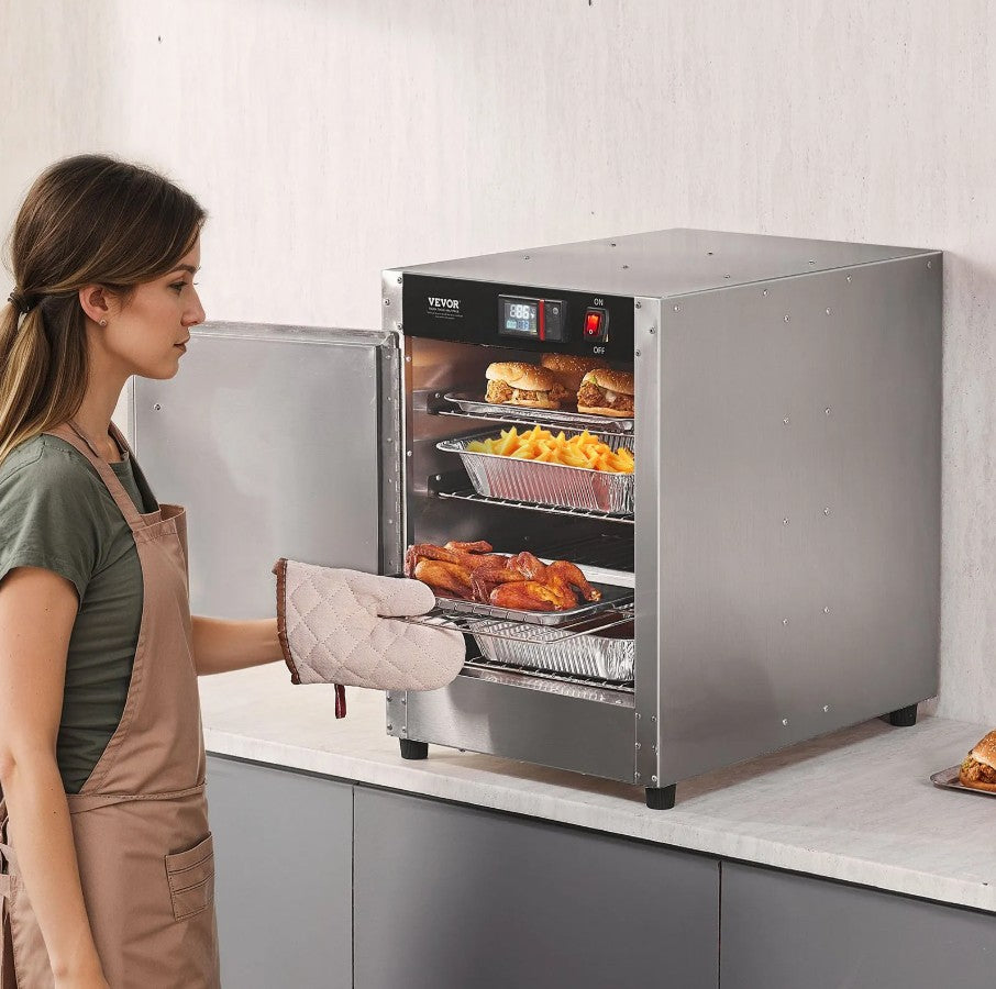 Vevor Commercial Hot Box 4-Tier Food Warmer 850W with Water Tray New