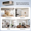 Concealed ducted mini split AC unit for 3 zones, ideal for homes and offices, featuring smart control and energy.