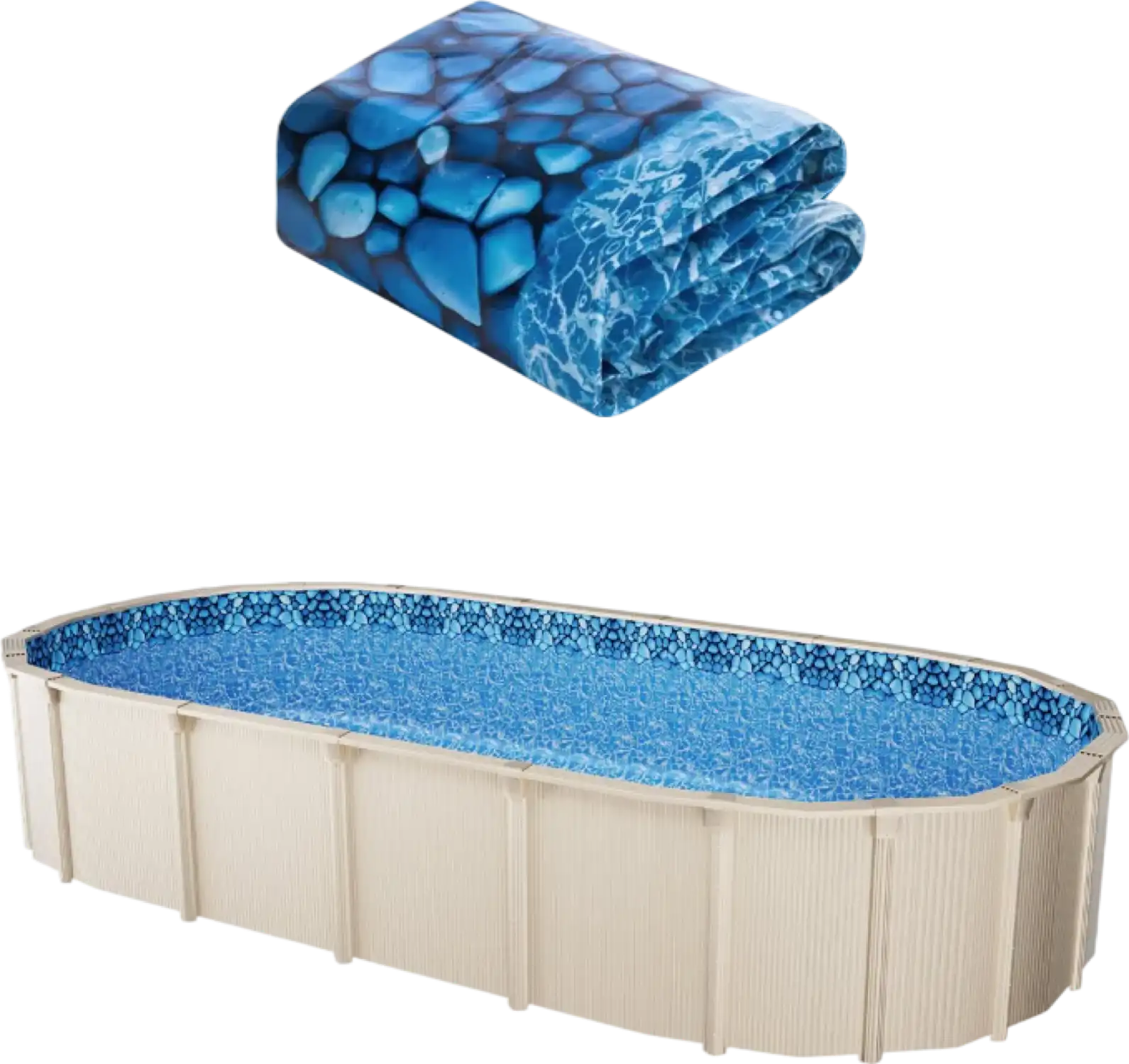 Vevor 15' x 30' Oval Pool Liner 52